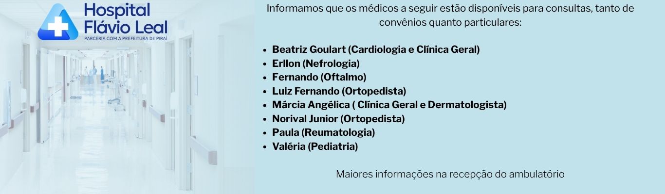 Banner Principal Hospital Flávio Leal